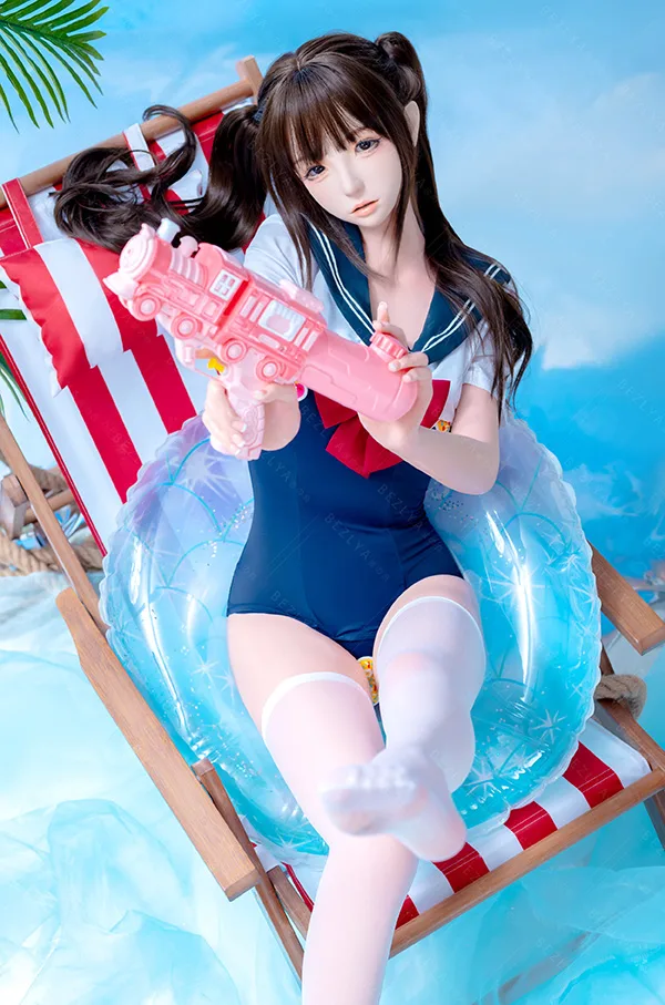 Bezlya 夏の水着姿の可愛いツインインテール少女ラブドール 159cm H4986 水希 Bezlya 夏の水着姿の可愛いツインインテール少女ラブドール 159cm H4986 水希